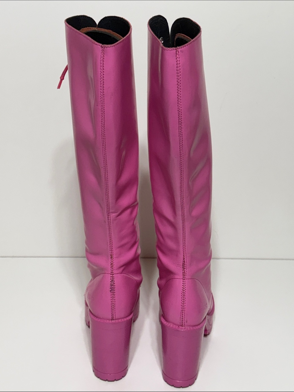 ROC Boots Australia “Lash” Leather Knee-High Lace-Up Platform Boots Rare - Picture 8 of 17
